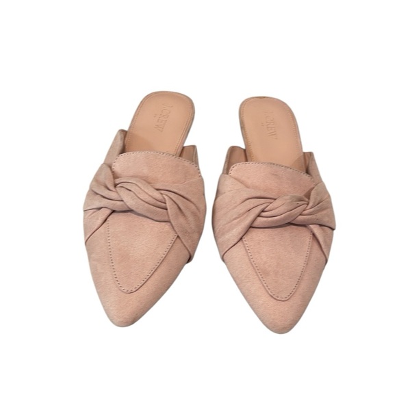 J. CREW LOAFER MULES WITH TWIST SHOES BLUSH COLOR 7.5 - Picture 2 of 15